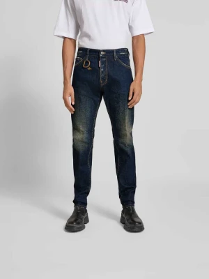 Jeansy z 5 kieszeniami Dsquared2 Ciemnoniebieski