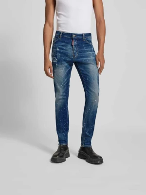 Jeansy z 5 kieszeniami Dsquared2 Niebieski