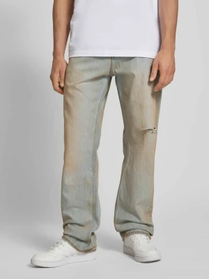 Jeansy z 5 kieszeniami model ‘Nate’ Hugo Blue