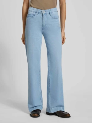 Jeansy z 5 kieszeniami o kroju wide fit MAC Jasnoniebieski