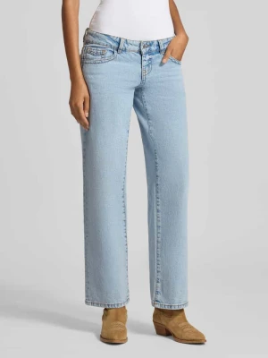 Jeansy z bardzo niskim stanem, szerokimi nogawkami i 5 kieszeniami Gina Tricot