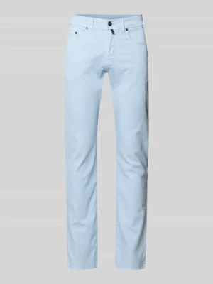 Jeansy z detalem z logo model „Lyon” Pierre Cardin
