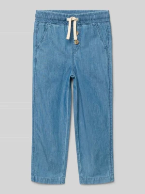 Jeansy z elastycznym pasem i trokiem Steiff