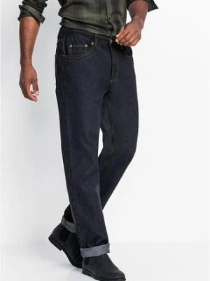 Jeansy z elastycznymi wstawkami w talii, classic fit, prosta nogawka bonprix