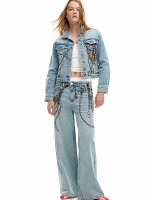Jeansy z łańcuchami Desigual