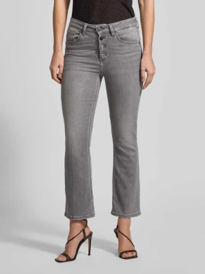 Jeansy z listwą guzikową model ‘PRINCESS’ Liu Jo White