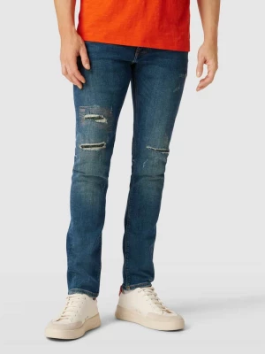 Jeansy z mieszanki bawełny z efektem znoszenia Tommy Hilfiger