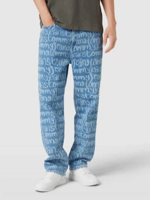 Jeansy z nadrukiem z logo na całej powierzchni model ‘SKATER’ Tommy Jeans