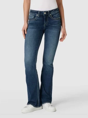 Jeansy z poszerzaną nogawką i 5 kieszeniami model ‘Suki’ Silver Jeans