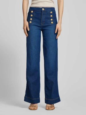 Jeansy z poszerzaną nogawką i ozdobnymi guzikami model ‘AUDREY’ Rosner