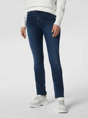 Jeansy z poszerzaną nogawką i szwami w kontrastowym kolorze model ‘CICI’ Angels