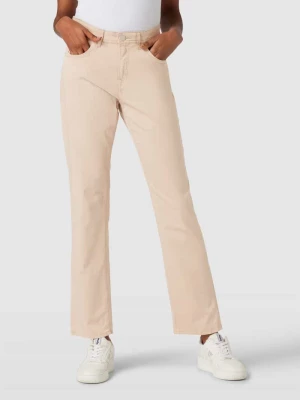 Jeansy z poszerzaną nogawką w jednolitym kolorze model ‘STYLE.CAROLA’ BRAX