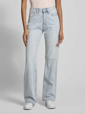 Jeansy z poszerzaną nogawką z czystej bawełny model ‘AUTHENTIC’ Calvin Klein Jeans Jasnoniebieski