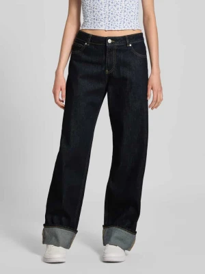 Jeansy z prostą nogawką i 5 kieszeniami REVIEW