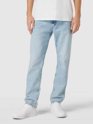 Jeansy z prostą nogawką i wpuszczanymi kieszeniami Calvin Klein Jeans
