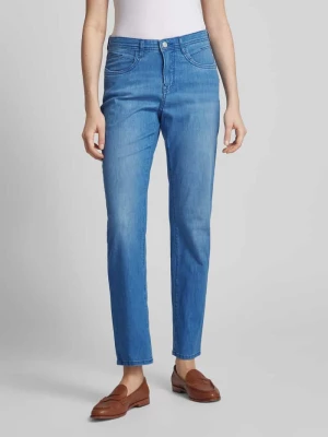 Jeansy z prostą nogawką i wpuszczanymi kieszeniami model ‘STYLE.CAROLA’ BRAX