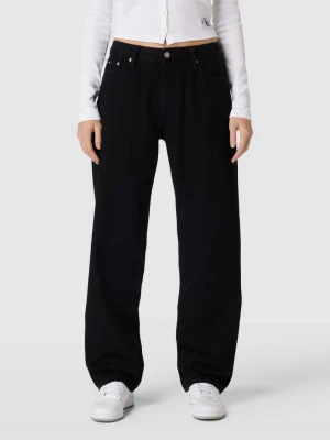 Jeansy z prostą nogawką w jednolitym kolorze model ‘90 S STRAIGHT’ Calvin Klein Jeans