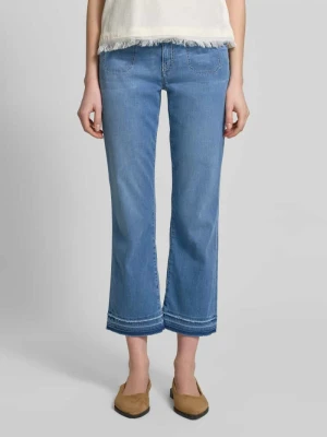 Jeansy z prostą nogawką z postrzępionym brzegiem Marc Cain