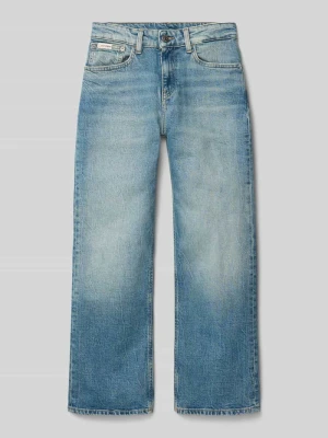 Jeansy z przetarciami i detalem z logo Calvin Klein Jeans