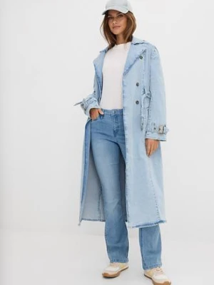 Jeansy z rozkloszowanymi nogawkami, mid waist, ze stretchem bonprix