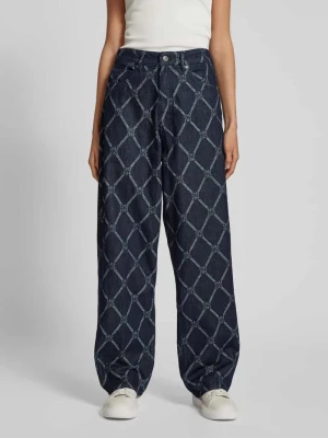 Jeansy z szeroką nogawką i 5 kieszeniami model ‘Gisanna’ HUGO