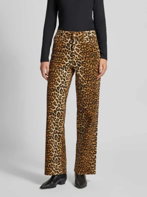 Jeansy z szeroką nogawką i 5 kieszeniami model ‘Leonora’ YAS