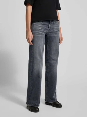 Jeansy z szeroką nogawką i lamowanymi kieszeniami model ‘TESS’ CAMBIO