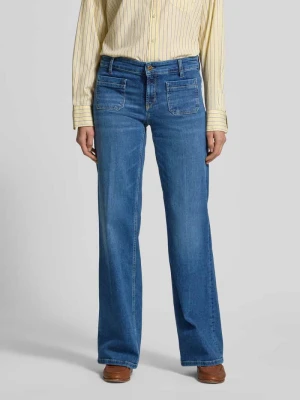 Jeansy z szeroką nogawką i nakładanymi kieszeniami model ‘Tess’ CAMBIO