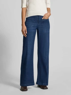 Jeansy z szeroką nogawką i ozdobnymi szwami model ‘Melly Groove’ OPUS PANTS
