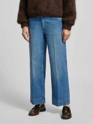 Jeansy z szeroką nogawką i wpuszczanymi kieszeniami model ‘Komma’ b.Young