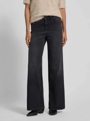 Jeansy z szeroką nogawką i wpuszczanymi kieszeniami model ‘Melly cool’ OPUS PANTS