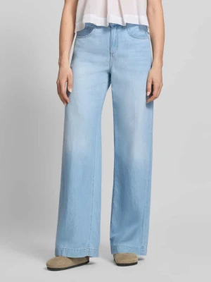 Jeansy z szeroką nogawką model 'FLARE' Liu Jo White