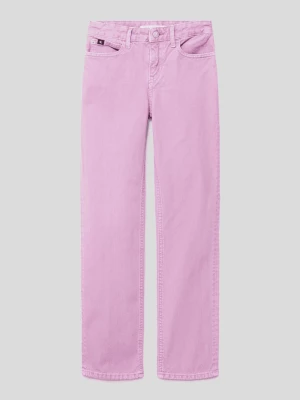 Jeansy z szeroką nogawką z bawełny model ‘IRIS ORCHID’ Calvin Klein Jeans