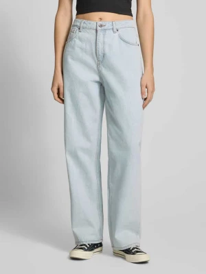 Jeansy z szeroką nogawką z czystej bawełny model ‘Leni’ Hugo Blue