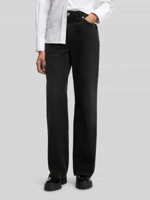 Jeansy z szeroką nogawką z mieszanki bawełny HUGO