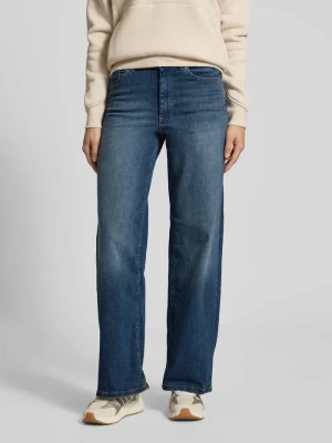 Jeansy z szeroką nogawką z mieszanki bawełny model ‘MADISON BLUSH’ Only Jeansowy niebieski