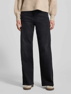 Jeansy z szeroką, poszerzaną nogawką z mieszanki bawełny s.Oliver RED LABEL