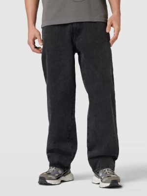 Jeansy z szerokimi nogawkami i 5 kieszeniami w kolorze czarnym REVIEW