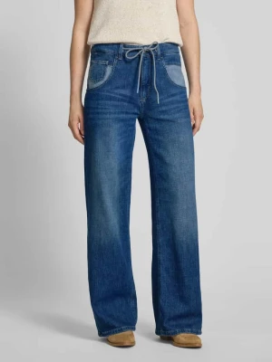 Jeansy z szerokimi nogawkami i tunelem MAC