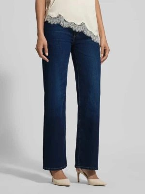 Jeansy z szerokimi nogawkami i wpuszczanymi kieszeniami Guess