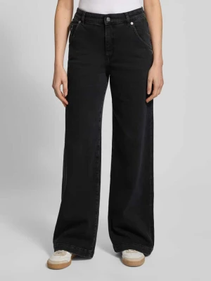 Jeansy z szerokimi nogawkami i wpuszczanymi kieszeniami Marc Cain