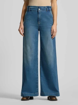 Jeansy z szerokimi nogawkami i wpuszczanymi kieszeniami w stylu francuskim Marc Cain