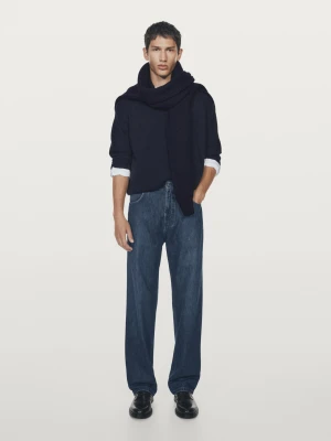 Jeansy Z Szerokimi Nogawkami - Indygo - - Massimo Dutti - Mężczyzna