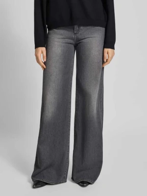 Jeansy z szerokimi nogawkami w 5 kieszeni Armani Exchange