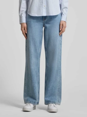 Jeansy z szerokimi nogawkami w 5 kieszeni Gant