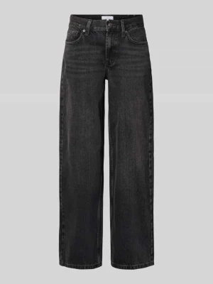 Jeansy z szerokimi nogawkami w 5 kieszeni model 'INCH' Topshop