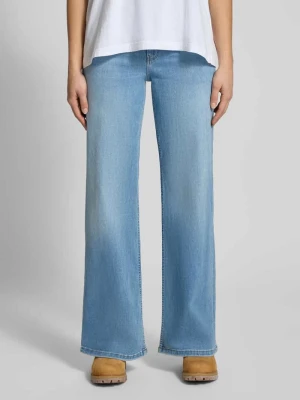 Jeansy z szerokimi nogawkami w 5 kieszeni Review