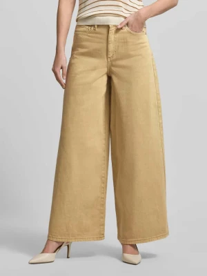 Jeansy z szerokimi nogawkami w 5 kieszeni Stefanel