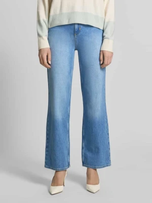 Jeansy z szerokimi nogawkami w efekcie znoszenia comma