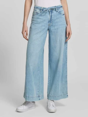 Jeansy z szerokimi nogawkami w kroju regular fit z czystej bawełny model 'AISA' Vero Moda